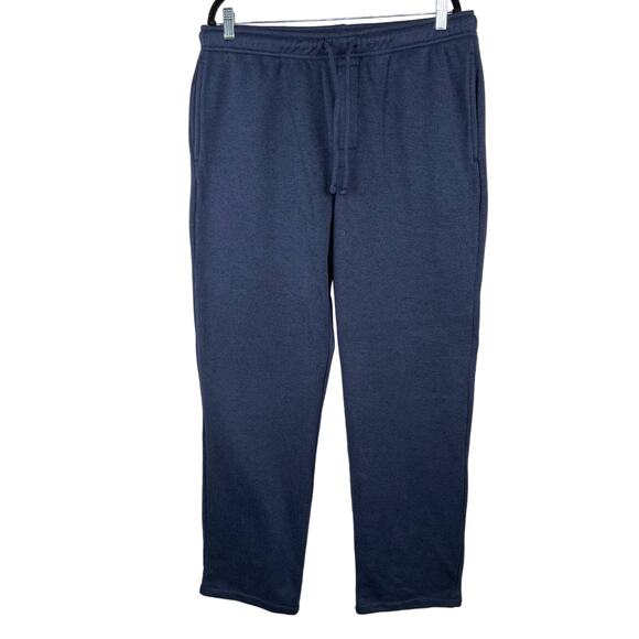 Men's Sonoma Knit Fleece Comfortable Loungewear Pajama Pants Navy Blue Large - Picture 1 of 11